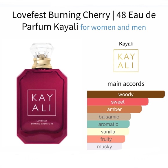 Kayali Lovefest Burning Cherry Eau de Parfum. 2ml Sample - Picture 3 of 4